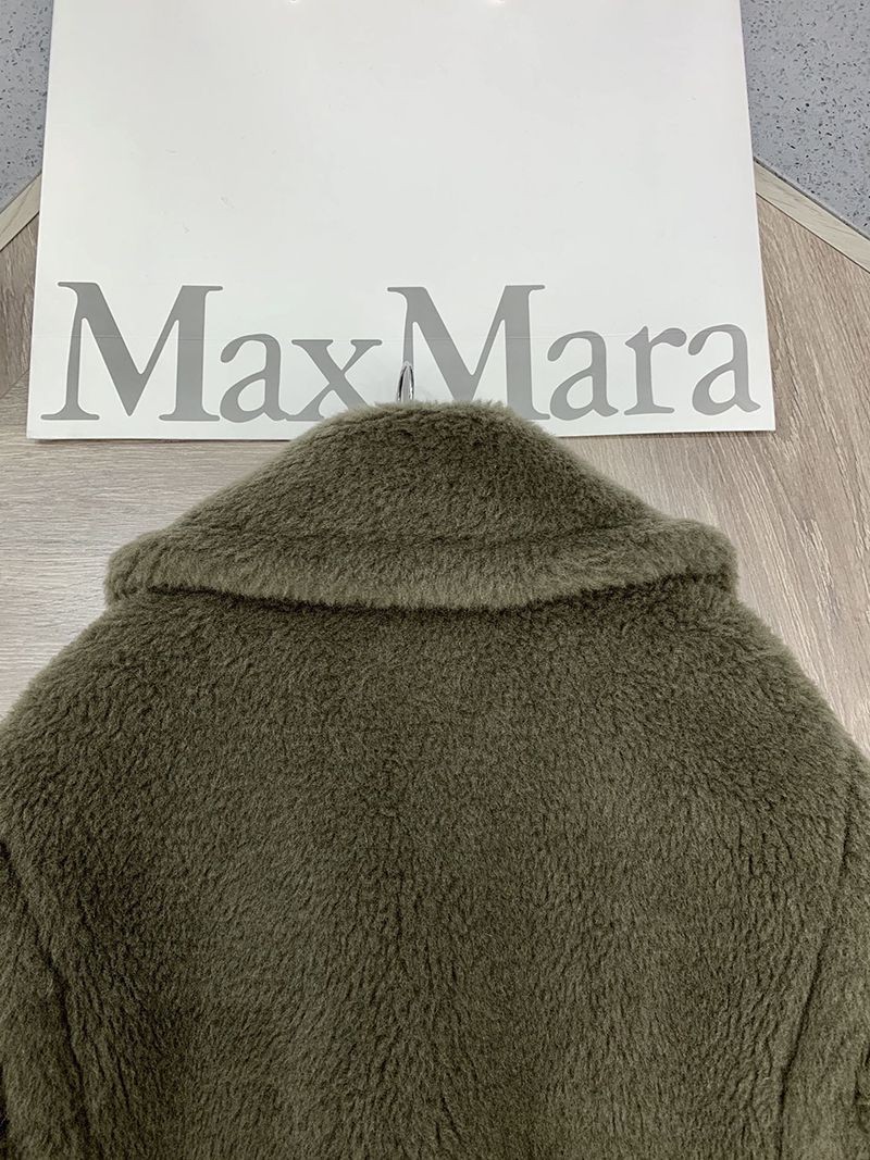 ★日本!!人気！マックスマーラ テディベア アイコン ジャケット 偽物 グリーン mak71891